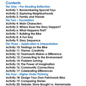 The Patchwork Bike Maxine Beneba Clarke Worksheet Activity Booklet