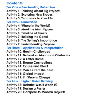 The Path Between The Seas David Mccullough Worksheet Activity Booklet