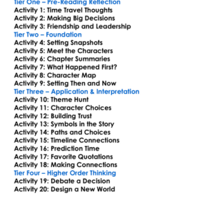 The Pathfinder Orson Scott Card Worksheet Activity Booklet