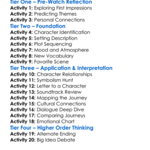 The Pebble And The Boy 2021 Worksheet Activity Booklet