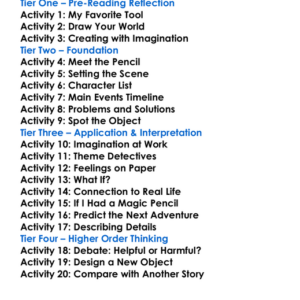 The Pencil Allan Ahlberg Worksheet Activity Booklet