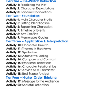 The Perfect Date 2019 Worksheet Activity Booklet