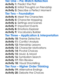 The Perfect Picture 2009 Worksheet Activity Booklet