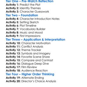 The Pickup 2025 Worksheet Activity Booklet