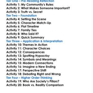 The Pillars Of Society Henrik Ibsen Worksheet Activity Booklet