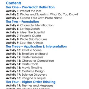 The Pirates In An Adventure With Scientists 2012 Worksheet Activity Booklet