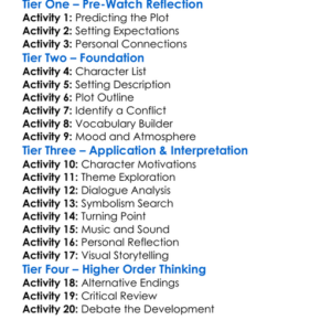 The Place At The Coast 1987 Worksheet Activity Booklet