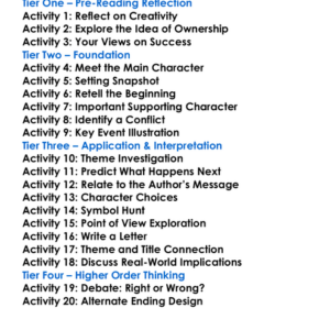 The Plot Jean Hanff Korelitz Worksheet Activity Booklet