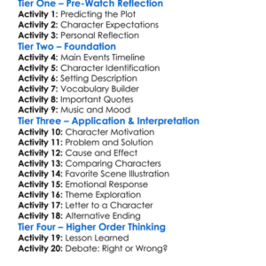 The Plot To Kill My Mother 2023 Worksheet Activity Booklet