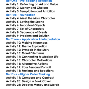 The Portrait Nikolai Gogol Worksheet Activity Booklet