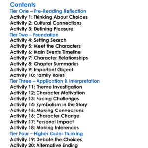 The Price Of Pleasure Buchi Emecheta Worksheet Activity Booklet