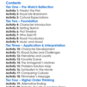 The Prince  Me A Royal Honeymoon 2008 Worksheet Activity Booklet