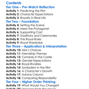 The Princess Diaries 2 Royal Engagement 2004 Worksheet Activity Booklet