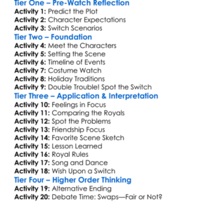 The Princess Switch Switched Again Worksheet Activity Booklet