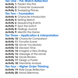 The Princess Switch Worksheet Activity Booklet