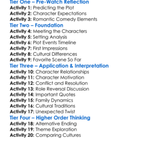 The Proposal 2009 Worksheet Activity Booklet