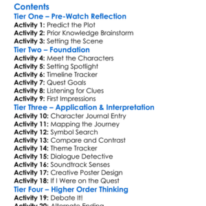 The Quest For The Holy Grail Locations 2001 Worksheet Activity Booklet