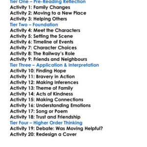 The Railway Children E Nesbit Worksheet Activity Booklet