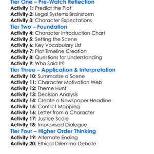 The Rainmaker 1997 Worksheet Activity Booklet