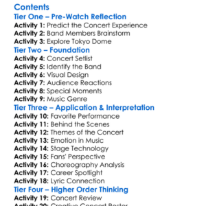 The Rampage Limited Live 2024 Projectr At Tokyo Dome 2025 Worksheet Activity Booklet