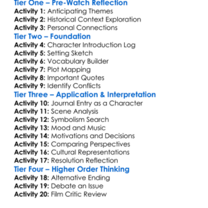 The Ravine Of The British 2014 Worksheet Activity Booklet