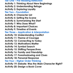 The Refugees Arthur Conan Doyle Worksheet Activity Booklet