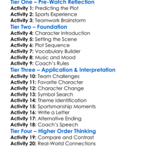 The Replacements 2000 Worksheet Activity Booklet