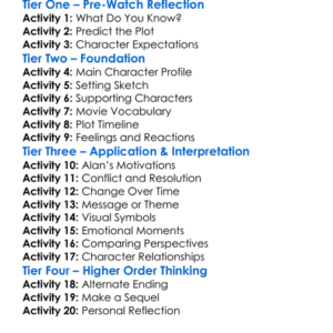 The Return Of Alan Strange 2015 Worksheet Activity Booklet