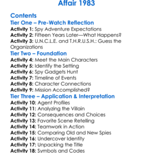The Return Of The Man From Uncle The Fifteen Years Later Affair 1983 Worksheet Activity Booklet