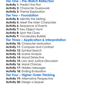 The Ritual Killer 2023 Worksheet Activity Booklet
