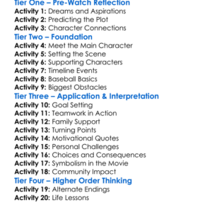 The Rookie Worksheet Activity Booklet