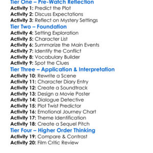 The Room Returns 2025 Worksheet Activity Booklet