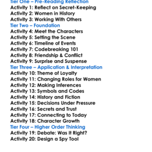 The Rose Code Kate Quinn Worksheet Activity Booklet