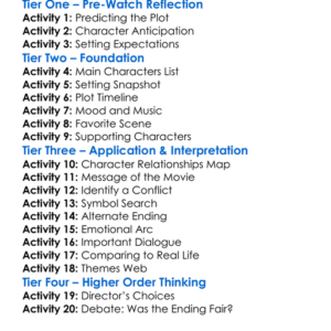 The Roses 2025 Worksheet Activity Booklet