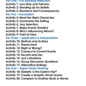 The Runaway Jury John Grisham Worksheet Activity Booklet