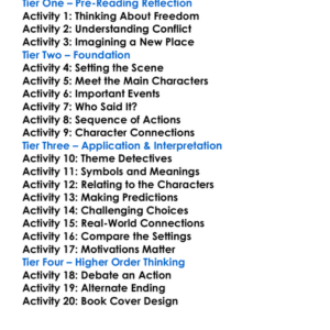 The Russian Cage Charmaine Craig Worksheet Activity Booklet