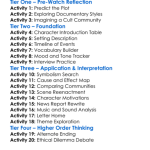 The Sacrament 2013 Worksheet Activity Booklet