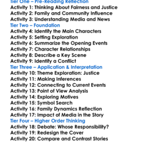 The Sacrifice Joyce Carol Oates Worksheet Activity Booklet