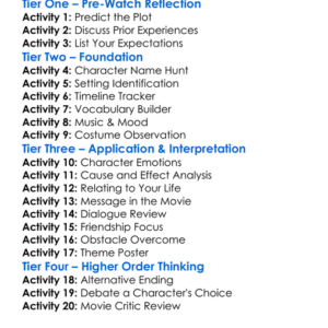 The Sand Dune 2018 Worksheet Activity Booklet