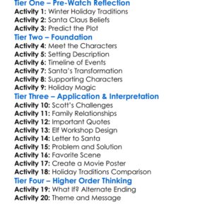 The Santa Claus Worksheet Activity Booklet