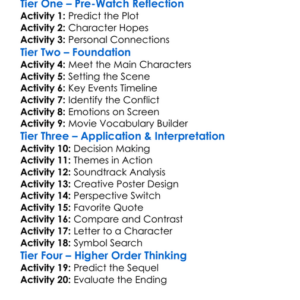 The Second Time Around 2025 Worksheet Activity Booklet