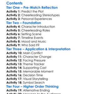 The Secret Lives Of Cheerleaders 2019 Worksheet Activity Booklet