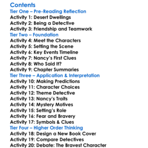 The Secret Of Shadow Ranch Carolyn Keene Worksheet Activity Booklet