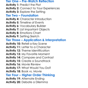 The Secret Path 1999 Worksheet Activity Booklet