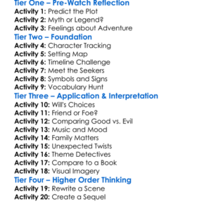 The Seeker The Dark Is Rising 2007 Worksheet Activity Booklet