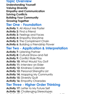 The Self And Others Worksheet Activity Booklet
