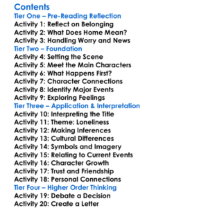 The Shivering Chimamanda Ngozi Adichie Worksheet Activity Booklet