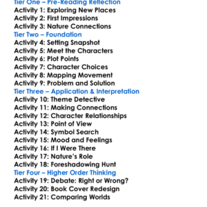 The Shoulder Of Shasta Bram Stoker Worksheet Activity Booklet