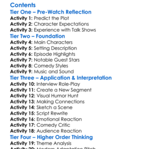 The Show Formerly Known As The Martin Short Show 1995 Worksheet Activity Booklet