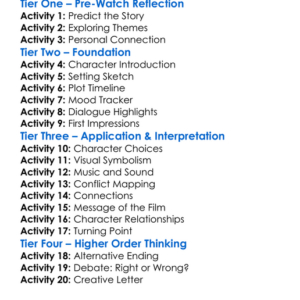 The Sin Of Those Who Love Us 2016 Worksheet Activity Booklet